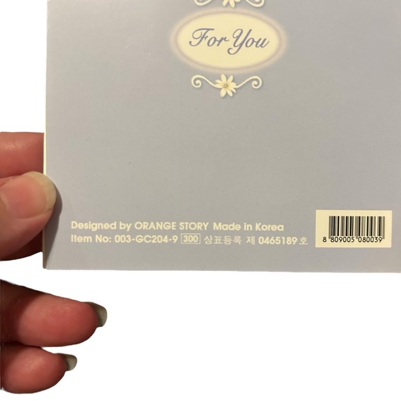 Vintage Orange Story Lovely White Greeting Card Y2K Korean Stationary Kawaii - Picture 6 of 7